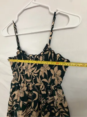 Patrons of Peace Women’s Floral Smocked Midi Dress M Excellent(A836) thumbnail 3
