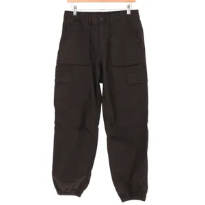 American Eagle Outfitters Cargo Jogger Pants Womens 6 Black Stretch Tapered Leg thumbnail 2