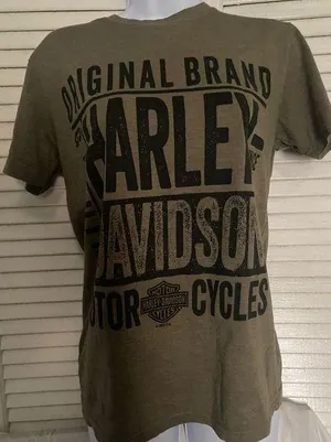Harley Davidson olive green statement Cajun style! Small thumbnail 1