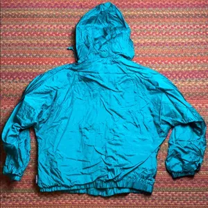 🔥 VINTAGE TEAL WINDBREAKER SKI JACKET Green thumbnail 5