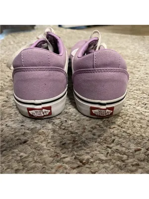 Vans Low Top Lilac Purple Lavender Womens 8.5 Sneakers thumbnail 2