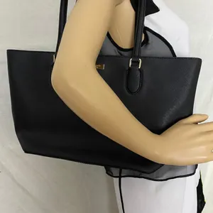 Kate Spade Black Large Saffiano Leather Tote Bag thumbnail 7