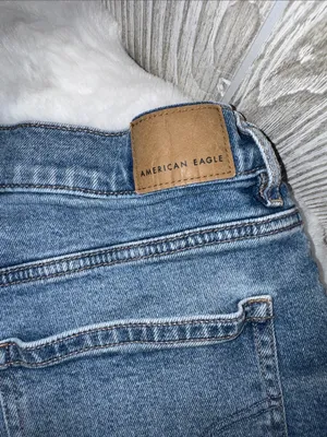American Eagle Outfitters Light Blue Rolled Hem Denim Shorts thumbnail 5