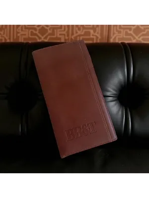 CUTTER & BUCK Tan Brown Leather Bound BB&T Lined Receipt Book thumbnail 2
