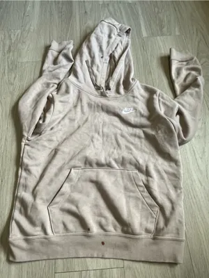Nike Women's Hooded Pullover Sweatshirt in Light Tan thumbnail 1