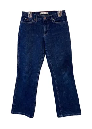 Tommy Hilfiger Vintage Flag Pocket‎ Boyfriend Boot Dark Denim Jeans thumbnail 1