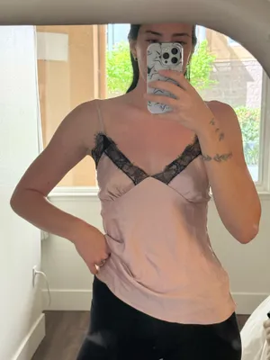 Baby Pink Vintage Slip Top thumbnail 1