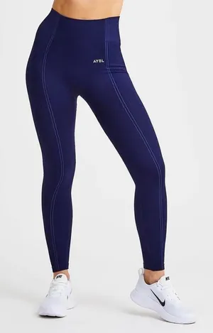 AYBL Reflex Seamless High Waisted Dark Blue Leggings XS thumbnail 1