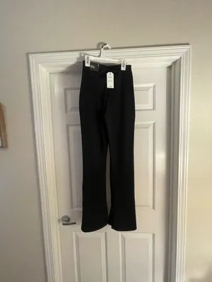 Express black high rise flare pants  thumbnail 2