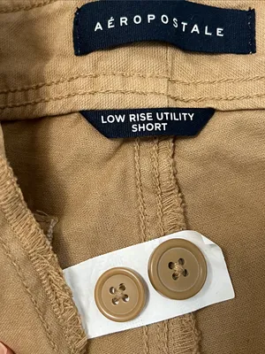 Aeropostale Cargo Low-Rise Twill Shorty Shorts Size 0 thumbnail 5