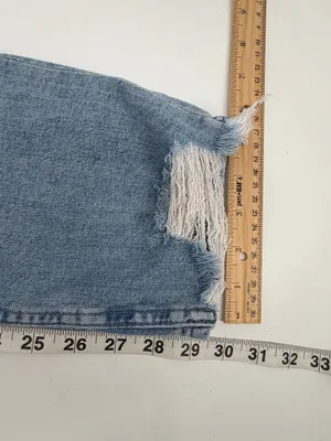 Mother Superior Jeans Women 30 Blue The Flirt Fray I Confess High Waist Raw Hem thumbnail 12