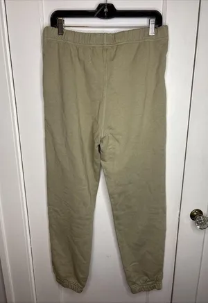 Mate the Label Organic Fleece Relaxed Pocket Sweatpant Flax Medium $128 NWOT thumbnail 5