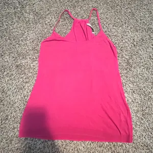 Trina Turk Pink Pima Cotton Racerback Knit Tank Top Hot‎ Pink High Neck No Size thumbnail 6
