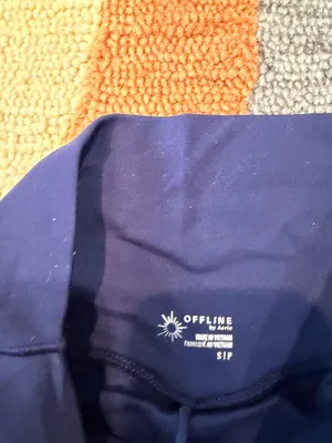 NWT Offline By Aerie Bubble Hem Mini Skort Navy Blue Size Small thumbnail 2