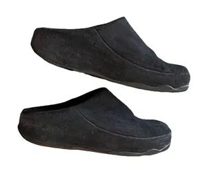 Fitflop Women’s Clogs 7 Suede Leather Blue Wobbleboard‎ thumbnail 1