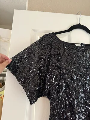 Windsor Black Sequin Dress thumbnail 2