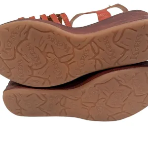 KORKS‎ Marley Faux Leather Sandal Women's 11 Orange Upper Cushioned Cork NWOT thumbnail 10