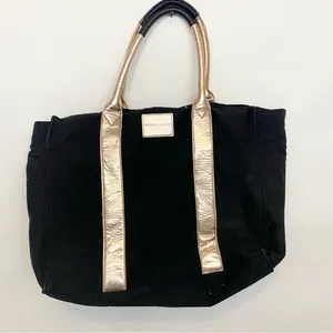 Victoria’s Secret rose gold canvas large tote bag thumbnail 2