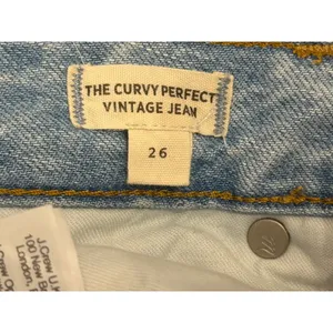 Madewell The Curvy Perfect‎ Vintage Jean Light Wash High Rise Mom Cotton Size 26 thumbnail 4