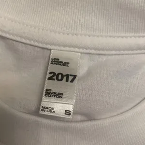 American apparel short sleeve cotton T-shirt classic T-shirt white casual top thumbnail 2