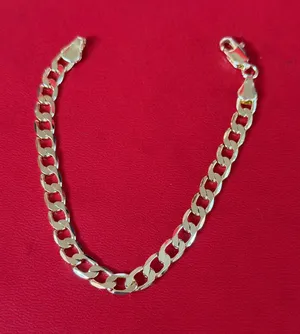 14k gold plated bracelet 7.5 inch thumbnail 1