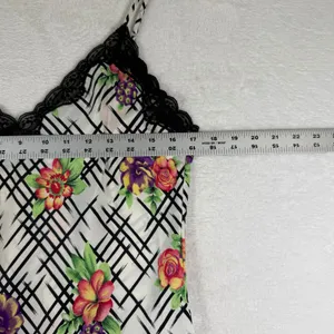 Vintage Victorias‎ Secret Gold Label Floral Lace Trim Slip Dress Womens Small thumbnail 3
