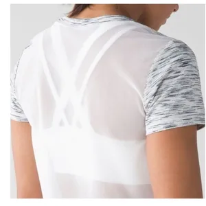 Lululemon Beat‎ the Heat Short Sleeve Top Women's S Tiger Space Dye Athleisure thumbnail 7