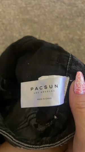 PacSun black daisy Jean skirt thumbnail 3