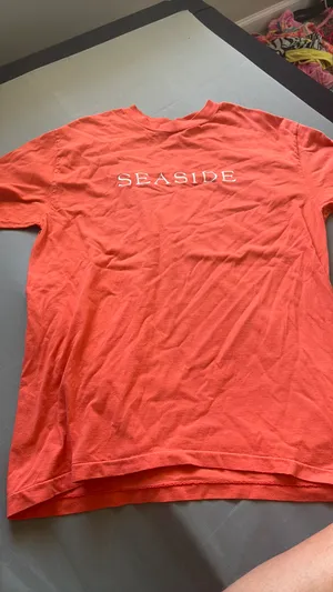 Seaside coral orange tshirt thumbnail 2