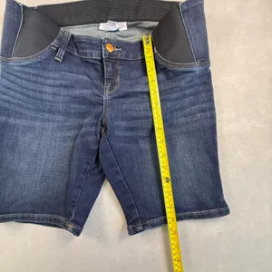 Isabel Maternity Ingrid & Isabel Dark Wash Bermuda Denim Shorts Size 4/27 thumbnail 5