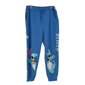 Disney Stitch Blue Jogger Sweatpants I Need More Space Graphic Loungewear XXL 2X thumbnail 2