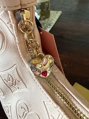 Juicy Couture Blush Pink Clay Glitzed out Hobo. Brand new w/ tags. Flawless thumbnail 3