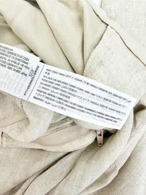 Abercrombie & Fitch Sloane Linen Blend Tailored Wide Leg Pant Tan Ecru Beige thumbnail 10