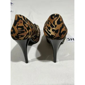 Womans Nine West Bonfire Open Toe Leopard Print Platform Pumps 7.5 M thumbnail 5