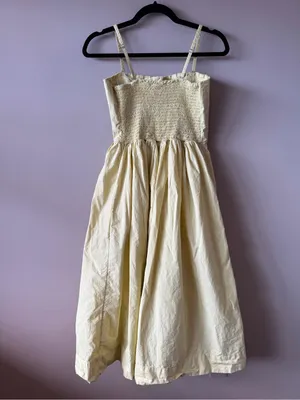 Free People Women’s Lilah Pleated Tube Midi Dress in Soft Limeade Size Small thumbnail 9