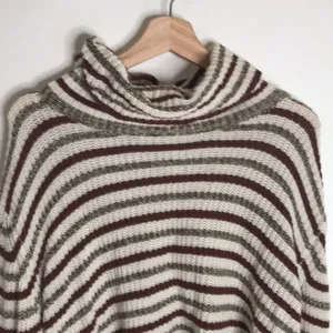 Urban Outfitters Women's Mackenna Stripe Mock Neck Cropped Pullover Sweater L thumbnail 3