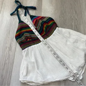 Jen's Pirate Booty Tank Top cotton gauze fiesta halter womens White (xsmall) thumbnail 6