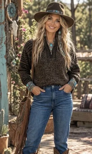 Alpaca Imports Brown Quarter Zip Alpaca Wool Blend Sweater Women's Medium thumbnail 1