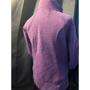 Avalanche Womens Purple Full Zip Fleece Jacket Funnel Neck Sweater Knit Size M thumbnail 8