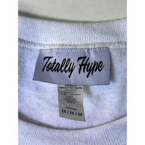Totally Hype Wisconsin Badgers White Graphic Raw Hem Sweatshirt‎ Womens Medium thumbnail 6