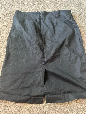 New York & Company Skirt Black Pencil Stretch Back Zip Women’s 6 thumbnail 3