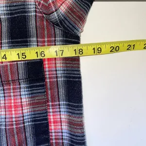 Little Bit of Sugar Red Plaid Sequin Tunic Flannel Shirt thumbnail 11