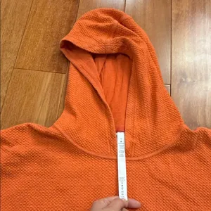 lululemon athletica All Yours Hoodie‎ Bubble Dot Textured Orange Hoodie size 10 thumbnail 2