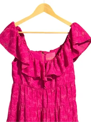 Lilly Pulitzer Emie Berry Soiree Ruffle Mini‎ Dress NWT Size 4 thumbnail 4