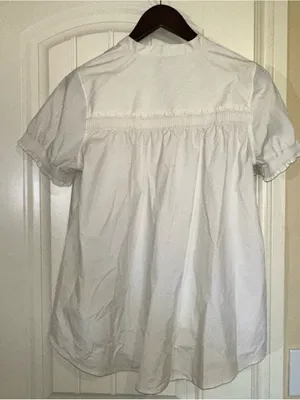 Athleta Levitate Poplin Tee White XXS thumbnail 4