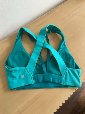 Lululemon Sweat Times Bra Spirit Green / Eucalyptus 6 thumbnail 2