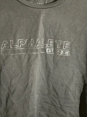 Alphalete Athletic Cropped Tee Size Small thumbnail 4
