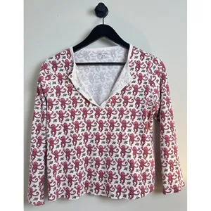 ROLLER RABBIT Monkey Pajamas in Pink Size X-Small thumbnail 4
