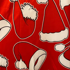 Meaneor Santa Hats Festive Holiday Long Sleeve Christmas Dress in Red/White NWT thumbnail 5