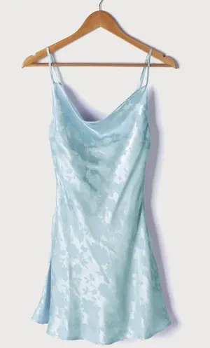 Lulus Blue Satin Slip Dress thumbnail 6